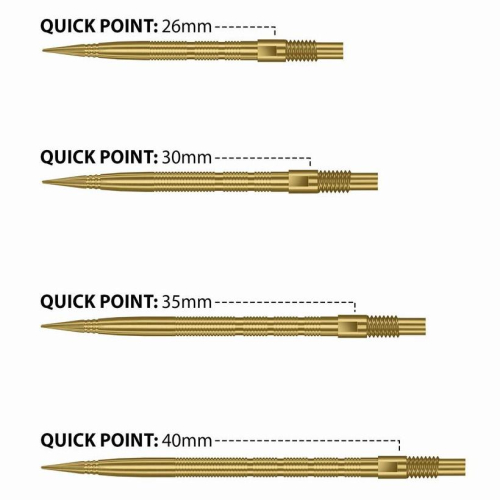 Preview: HARROWS Micro Grip Quick Points - Gold